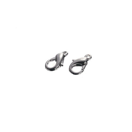 Lobster Clasps - Nickel Plated Brass - 2 Pieces - 11mm (dar192053)