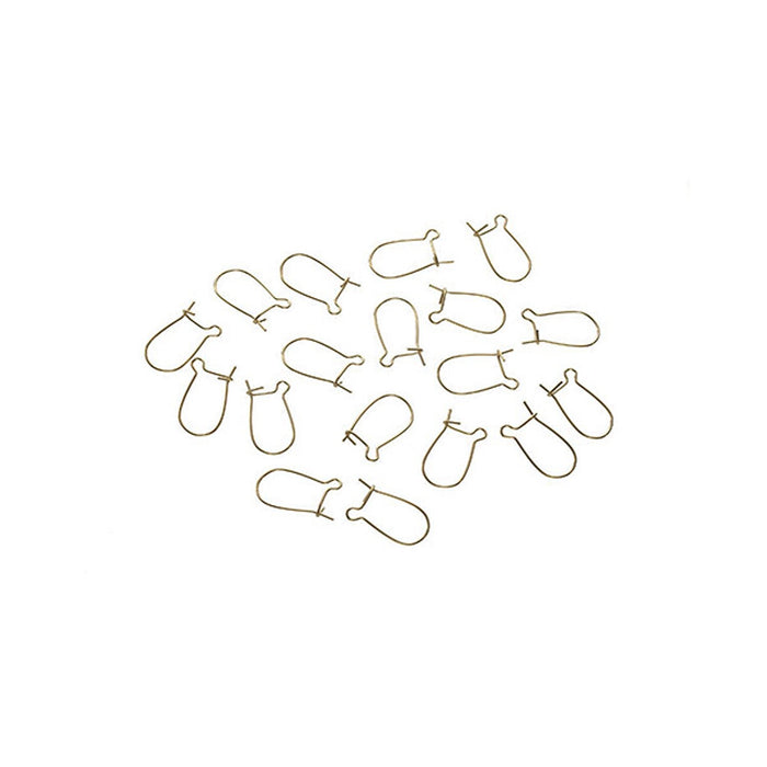 Kidney Wire - Gold - 3/4 inch - 20 pieces (dar191370)