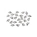 Spring Ring Clasp with Eyelet - Nickel Plated Brass - 7mm - 20 pieces - Big Value (dar188067)