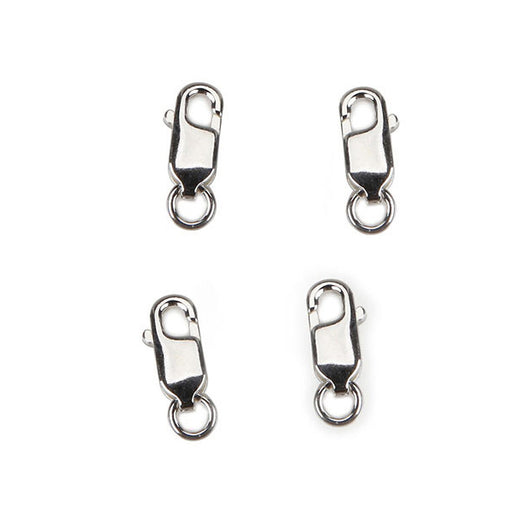 Lobster Clasps - Nickel Free - Sterling Silver Plated - 4 pieces (darspl1002)