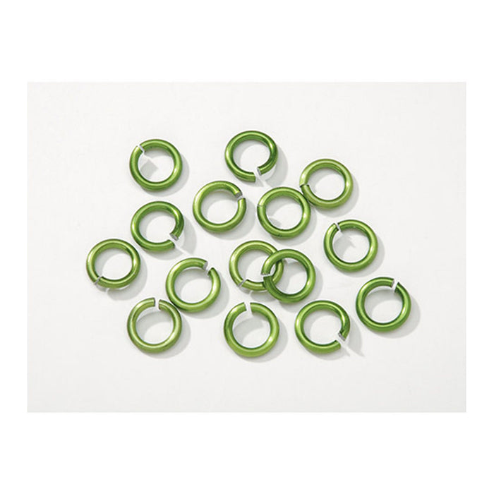 Chain Maille Aluminum Jump Rings - Olivine - 10mm - 135 Pieces (Darice BG1020)