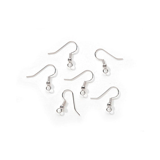 Fish Hook Or French Hook Earring Wires - Bright Silver - .78 Inches - 6 Pieces (dar1999160)