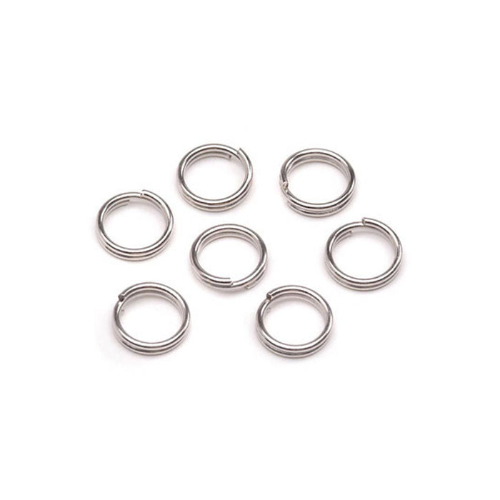 Darice(r) 6mm Jewelry Split Rings - Silver - 50 Pieces (dar191387)