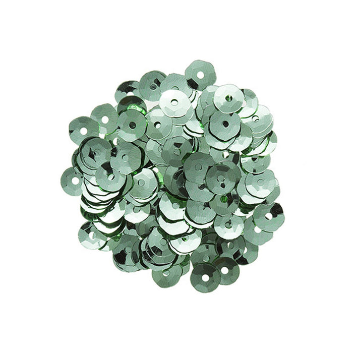 Mint Green Sequins - 5 Millimeters - 5 Grams (dar30054279)