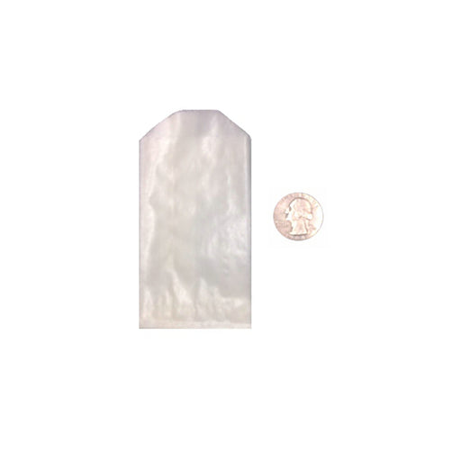 Tiny Flat Glassine Wax Paper Bags - 2 x 3 1/2in - 3/4 ounce - Pack of 100 Bags (lps101)
