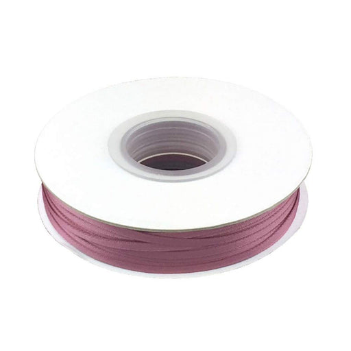 1/8 Inch Double Faced Satin Ribbon - Rosy Mauve - 100 Yard Spool