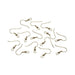 Fish Hook or French Hook Earring Wires - Gold Over Brass, 1 inch, 12 pcs/pkg (dar192060)