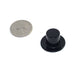 Miniature Top Hats - Black Plastic (24 x 15mm, 24/pcs) (dar12703)