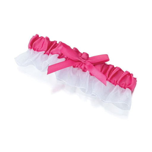 Hot Pink Garter | Pink Satin Garter - One Size Fits Most - 1 Piece (lrlg490p)