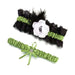 Green and Black Garter | Green and Black Wedding Garter Set - One Size Fits Most - 1 Piece (lrlg752)