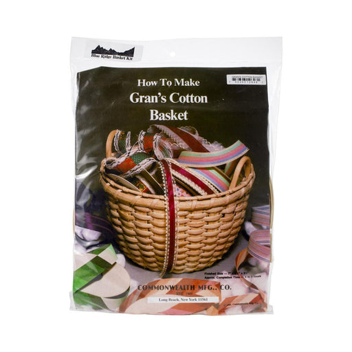 Basket Weave Kits, Gran's Cotton Basket Kit - 9.5in. x 7in. (nm12648)