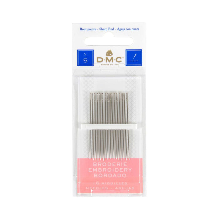 Size 5 Sharps | Embroidery Hand Needles - Size 5 - 16 Pieces/Pkg. (nm17655)