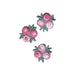 Flower Patches | Flower Appliques | Pink and White Flowers Sew-On Appliques - 3/4 x 3/4in. - 3 Pieces/Pkg. (nm1962600001ja)