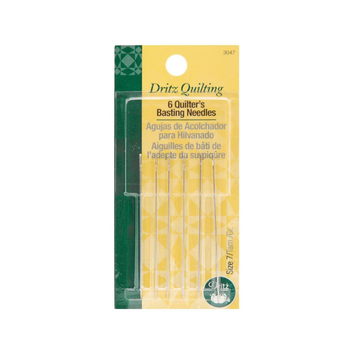 Quilt Basting Needles | Quilting Needles | Quilting Quilter's Basting Hand Needles - Size 7 - 6 Pieces/Pkg. (nm3047)