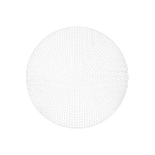 Round Plastic Canvas | Vinyl Aida Circle | Plastic Canvas Shape - Clear Circle - 6in. Diameter - 7 Mesh Count - 1 Piece (nm40000715)