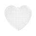 Heart Plastic Canvas | 3 Inch Heart Plastic Canvas | Plastic Canvas Shape - Heart - Clear - 3in. - 10 Pieces/Pkg. (nm40000742)