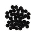 Black Pom Poms | Black Craft Poms | Black Pom-Poms - 1in. - 40 Pieces/Pkg. (nm40000774)