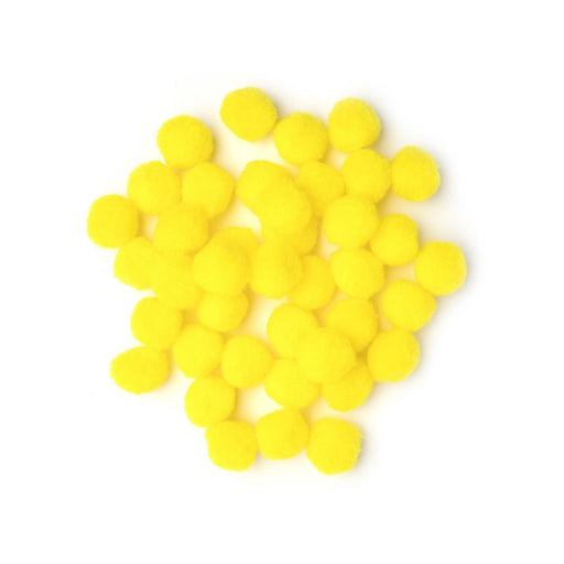 Chick Craft Supplies | Yellow Craft Poms - 1in. - 40 Pieces/Pkg. (nm40000789)