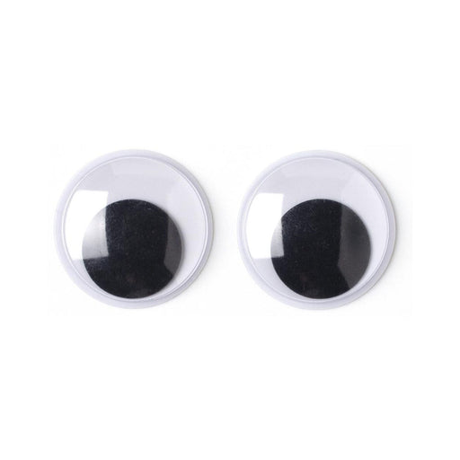 Large Goggle Eyes | 30mm Eyes | Paste-On Wiggle Eyes - 30mm - 2 Pieces/Pkg. (nm40000916)