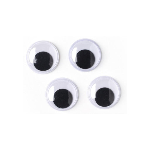 20mm Craft Eyes | Big Google Eyes | Paste-On Wiggle Eyes - Black - 20mm - 4 Pieces/Pkg. (nm40000917)