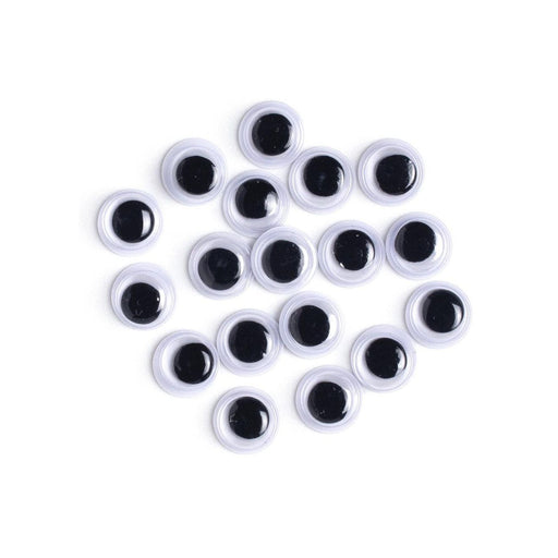 8mm Wiggly Eyes | Small Movable Eyes | Paste-On Wiggle Eyes - 8mm - 18 Pieces/Pkg. (nm40000918)