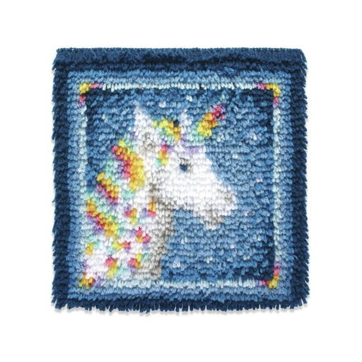 Unicorn Craft Kit | Unicorn Gift | Unicorn Latch Hook Kit - 12in. x 12in. (nm426135)