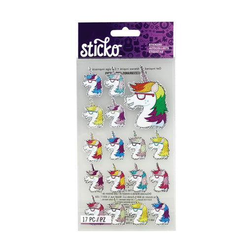 Unicorn Embellishments | Unicorn Stickers | Sweet Unicorn Stickers - 17 Pieces/Pkg. (nm5200252)