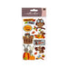 Fall Stickers | Thanksgiving Stickers | Glitter Harvest Time Stickers - 11 Assorted Pieces/Pkg. (nm5200346)