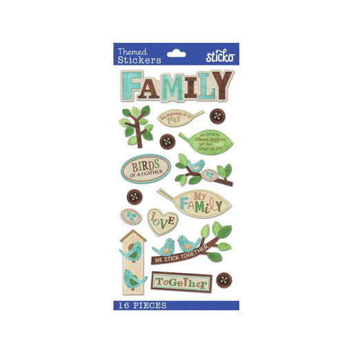 Family Tree Stickers | Family Tree Labels | The Family Tree Stickers - Assorted - 16 Pieces/Pkg. (nm5238222)