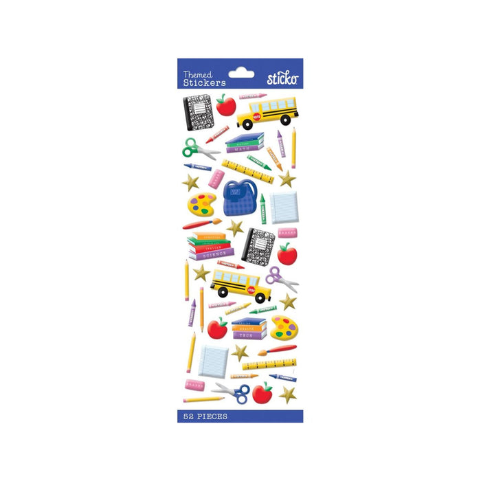 School Stickers | Back to School Stickers | Time for School Stickers - 52 Pieces (nm5238253)