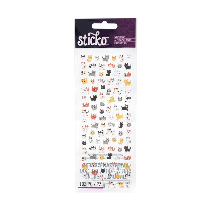 Cat Stickers | Kitten Stickers | Tiny Cat Stickers - 102 Pieces/Pkg. (nm8600075)