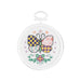 Butterfly Cross Stitch, Mini Cross Stitch Kit - Patchwork Butterfly - 2.5in. Round - 18 Count Mesh - 1 Kit (nm9985032)