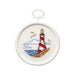 Lighthouse Craft Kit. Lighthouse Gift, Mini Counted Cross Stitch Kit - Lighthouse - 2.5in. Round (nm9985034)
