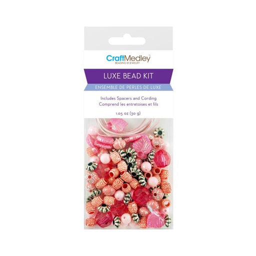 Pink Bead Kit | Pink Jewelry Kit | Pink Acrylic Bead Kit - 30g (nmbd520a)