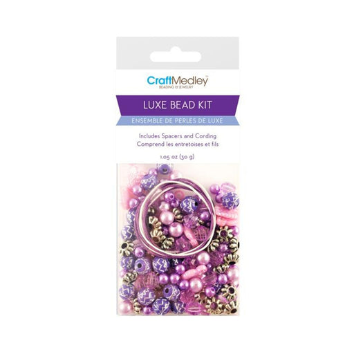 Purple Bead Kit | Purple Jewelry Kit | Purple Acrylic Bead Kit - 30g (nmbd520d)