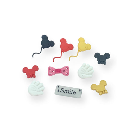 Cheap | Mickey Mouse Buttons - 10 Assorted Buttons (nmbgtp4308v2)