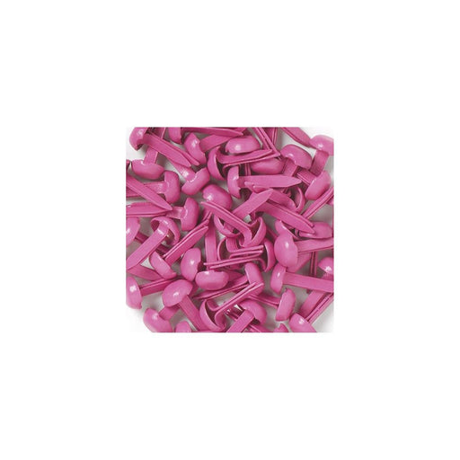 Tiny Pink Brads | Tiny Pink Paper Fasteners | Bubblegum Mini Brads - 1/8in. - 25 Pieces/Pkg. (nmbrads070)