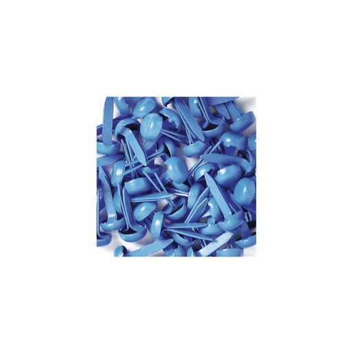 Tiny Blue Brads | Tiny Blue Paper Fasteners | Blue Jean Mini Brads - 1/8in. - 25 Pieces/Pkg. (nmbrads084)