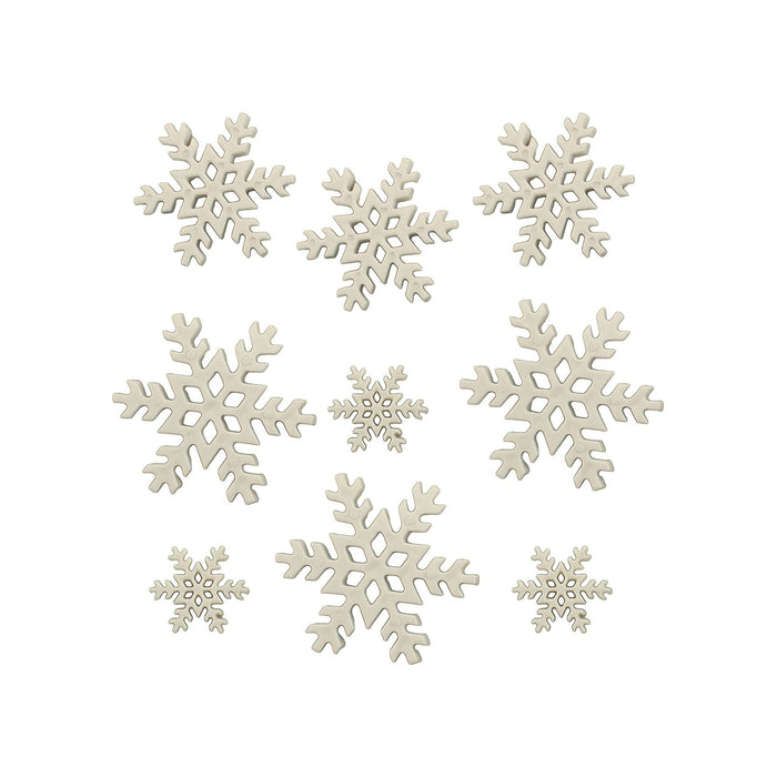 Snowflake Buttons, Blizzard Buttons - 9 Pieces/Pkg. (nmbtp4747)