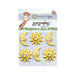 Sun and Moon Buttons - Shank - 1in. - 6 Pieces/Pkg. (nmbz104)