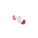 Valentine Brads, Valentine Fasteners, Painted Metal Paper Fasteners - Hearts - Red, White and Pink - 5/16in. - 50 Pieces/Pkg. (nmci90393)