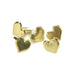 Gold Heart Brads | Gold Heart Fasteners | Metal Paper Fasteners - Gold Heart - 3/8in. - 50 Pieces/Pkg. (nmci91003)