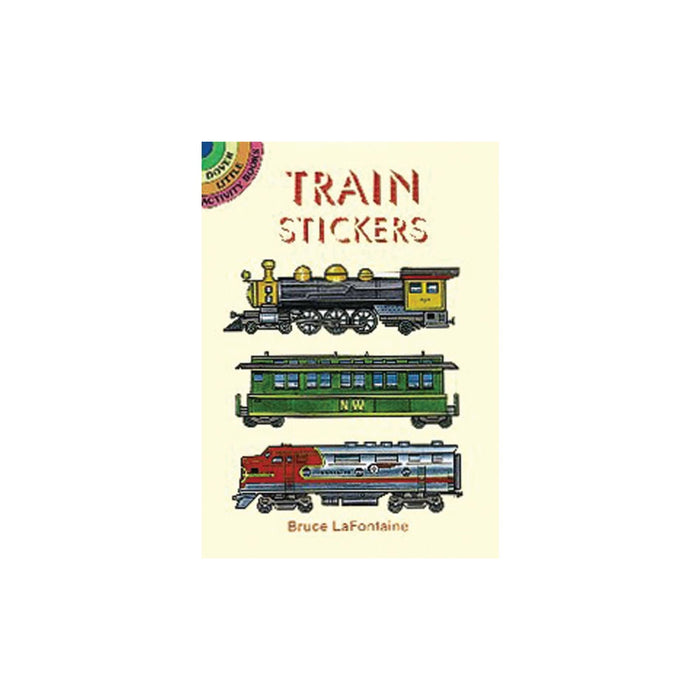 Train Stickers | Locomotive Stickers | Train Stickers with 16 Stickers Mini Activity Book - 5.5 x 4.25in. (nmdov40301)
