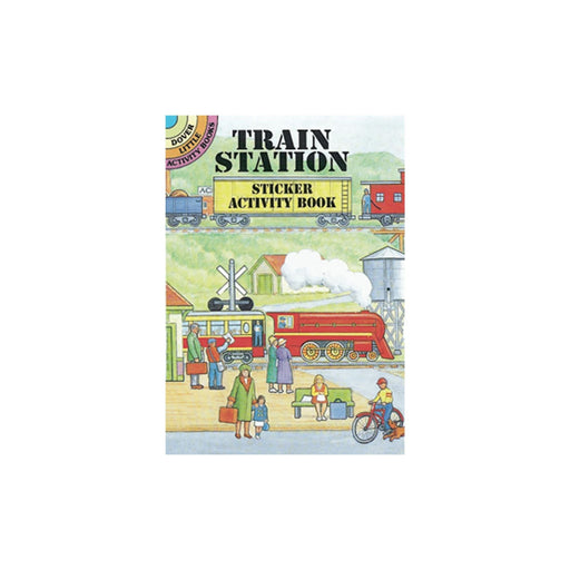 Train Stickers | Train Station Stickers | Train Station with 35 Stickers Mini Activity Book - 5.5 x 4.25in. (nmdov40512)
