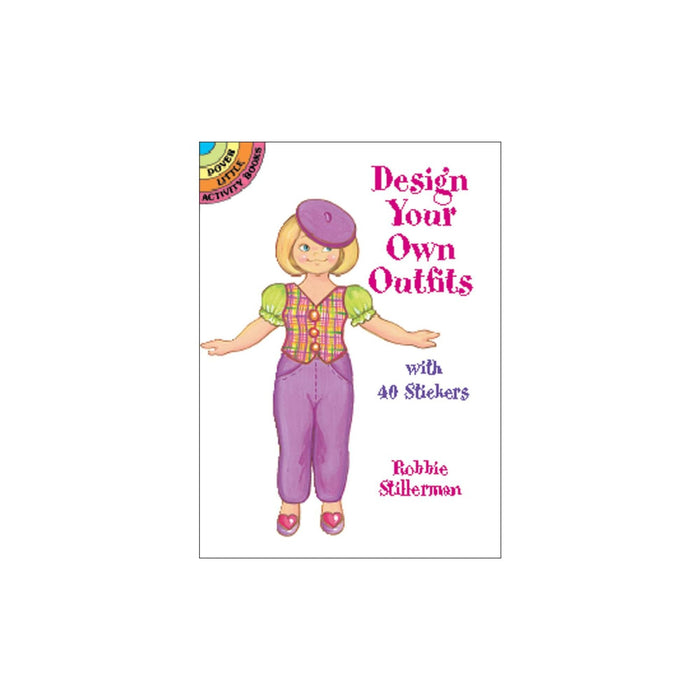 Clothing Stickers | Outfit Stickers | Design Your Own Outfits with 40 Stickers Mini Activity Book - 5.5 x 4.25in. (nmdov42346)