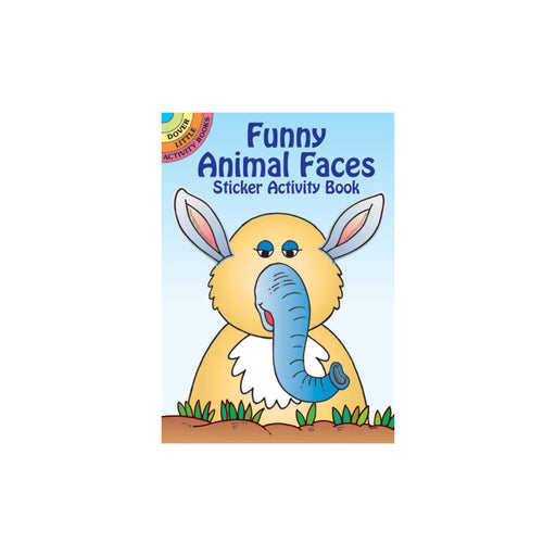 Animal Stickers | Animal Face Stickers | Funny Animal Faces with 49 Stickers Mini Activity Book - 5.5 x 4.25in. (nmdov44114)
