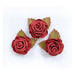 Big Red Roses | Big Red Rose Heads | Large Red Rose Paper Flowers - Love and Roses - Rose Head 2in. in Diameter - 3 Pieces/Pkg. (nmeva82777)