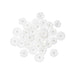 White Paper Flowers | Faux White Daisies | Handmade Paper Flowers - White with Pearl - 32 Pieces/Pkg. (nmfe262a)
