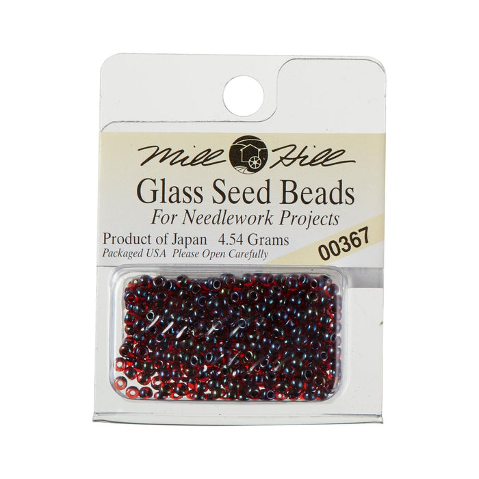 Red Seed Beads | Tiny Garnet Beads | Glass Seed Beads - Garnet - 4.54g (nmgsb00367)