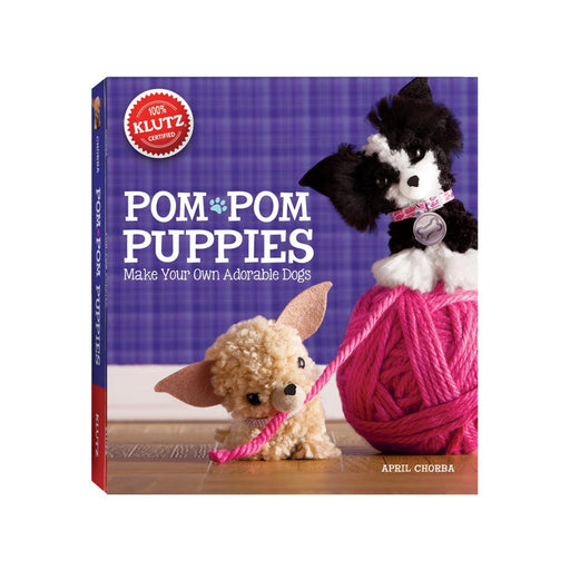DIY Dogs | DIY Puppies | Kids Easy Craft Kit | Klutz Pom-Pom Puppies Book Kit - Make Your Own Adorable Dogs (nmK556164)